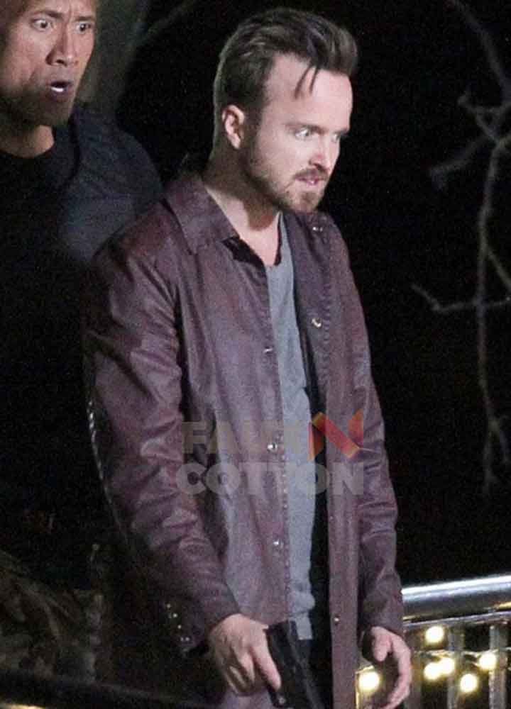 Central Intelligence Aaron Paul Leather Coat